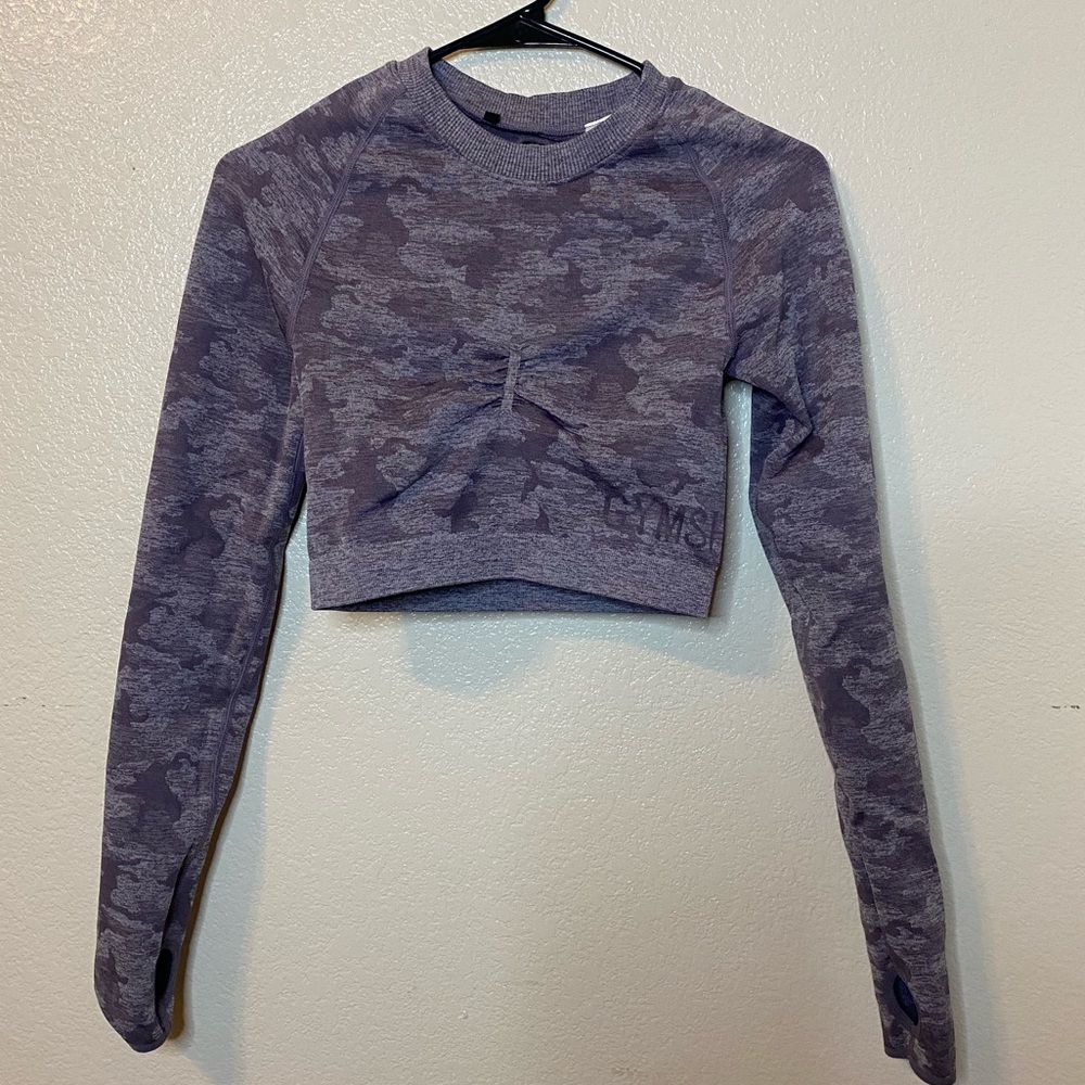 Gymshark Camo Seamless crop top